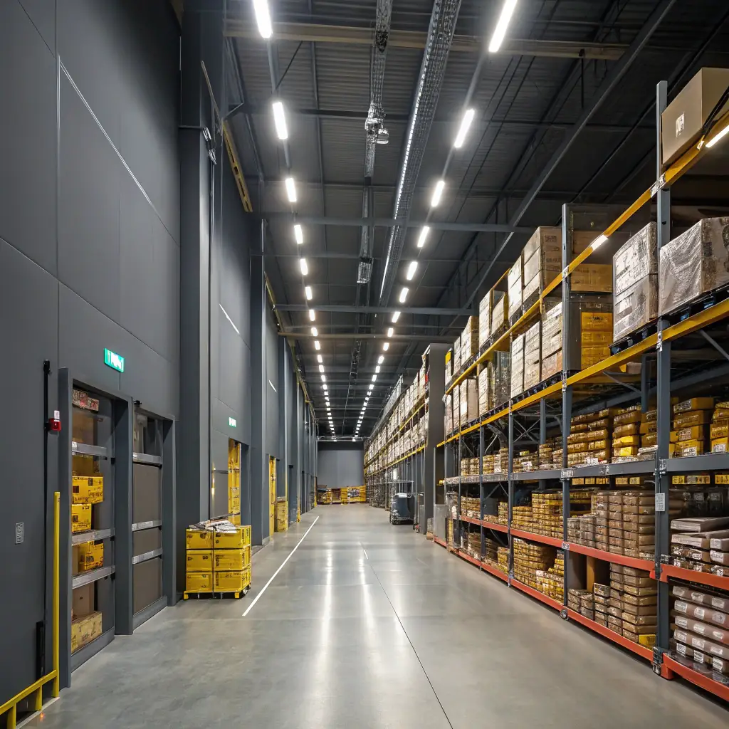 Indsutrial: Warehouses, manufacturing facilities, and distribution centers